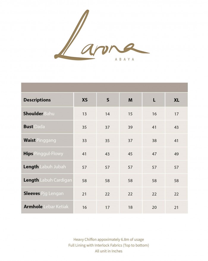 Larona Abaya - Hazelnut Brown