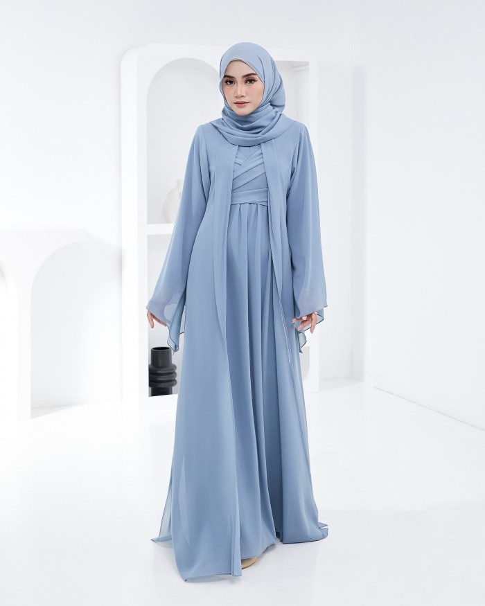 Larona Abaya - Ash Blue