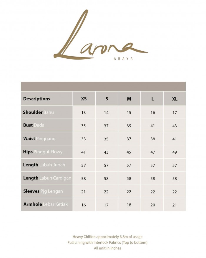 Larona Abaya - Sandalwood