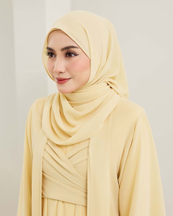 Plain Shawl - Light Yellow