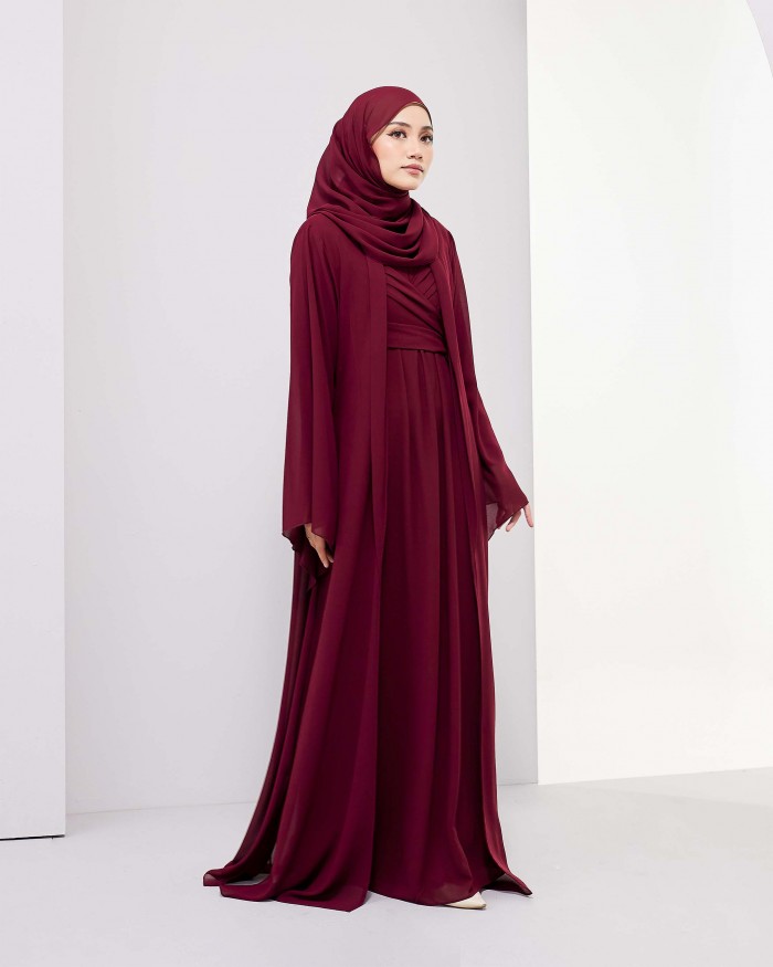 Larona Abaya - Berry Maroon