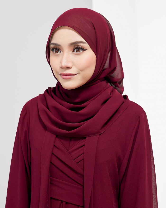 Larona Abaya - Berry Maroon