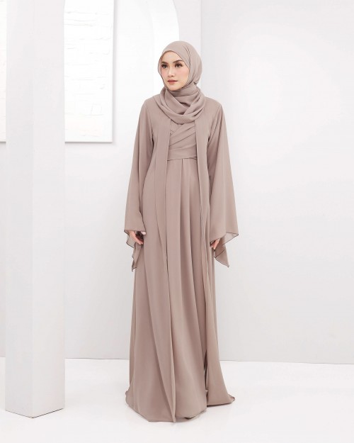 Larona Abaya - Taupe Brown