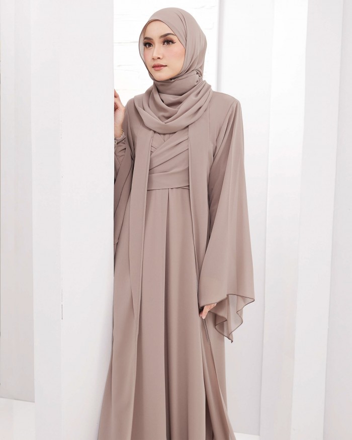 Larona Abaya - Taupe Brown