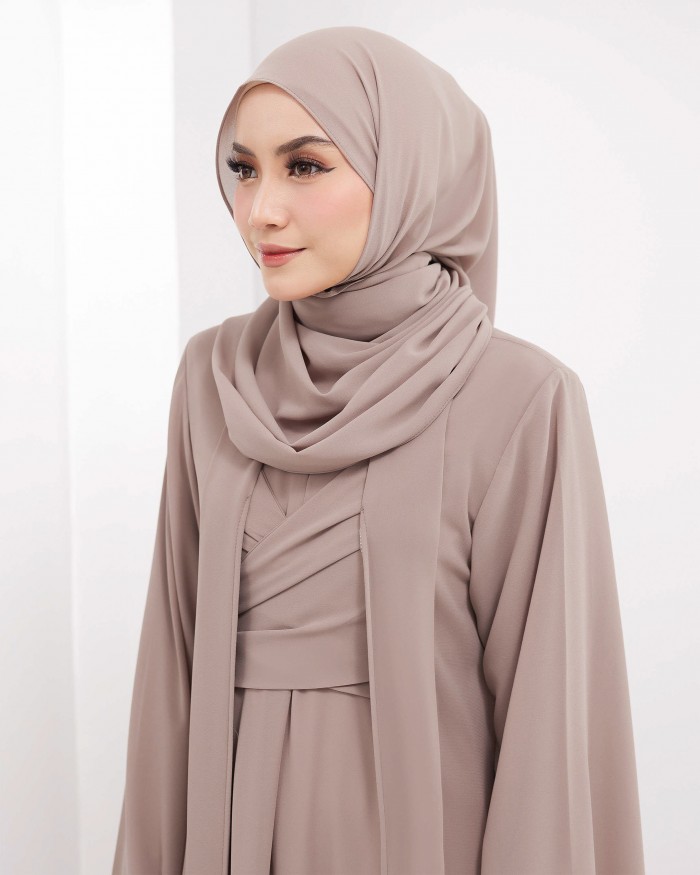 Larona Abaya - Taupe Brown