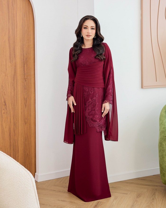 Julissa - Burgundy Maroon