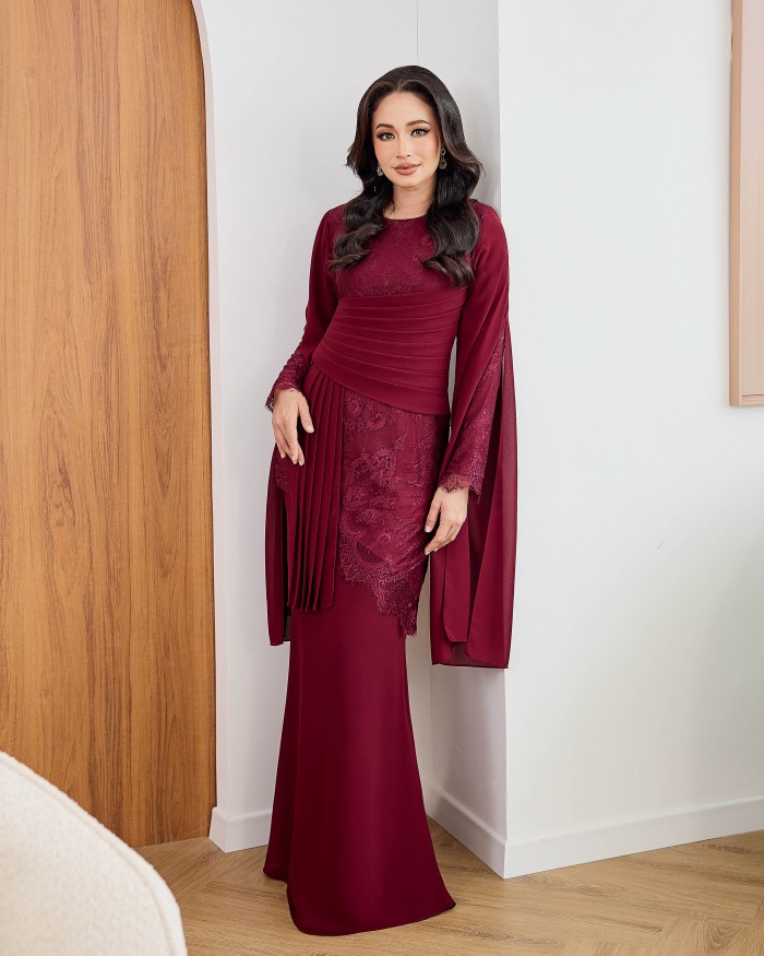 Julissa - Burgundy Maroon