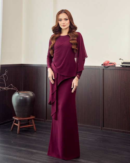 Briella - Burgundy Maroon