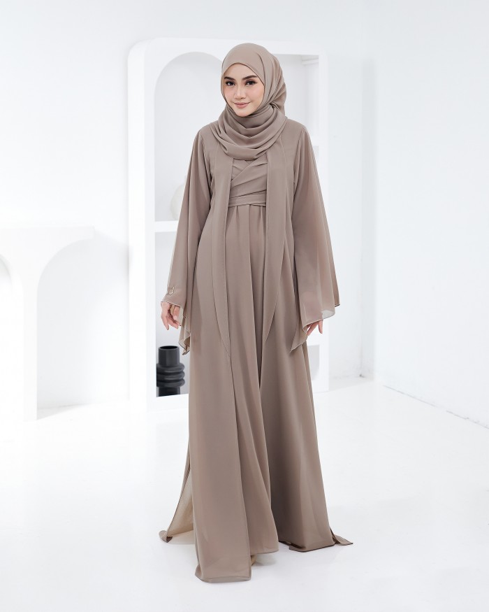 Larona Abaya - Dark Taupe