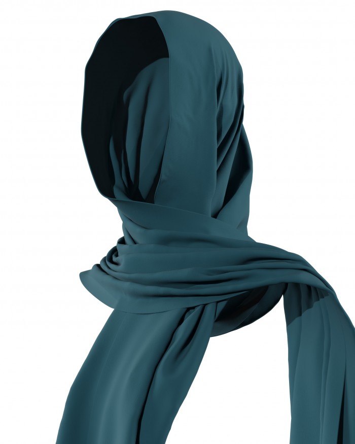 Plain Shawl - Deep Teal