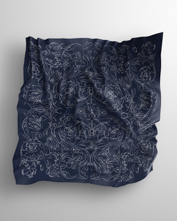 Helena Cotton in Dark Blue