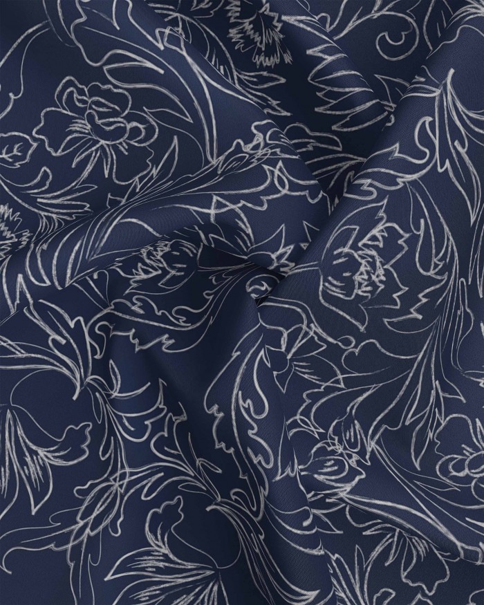 Helena Cotton in Dark Blue