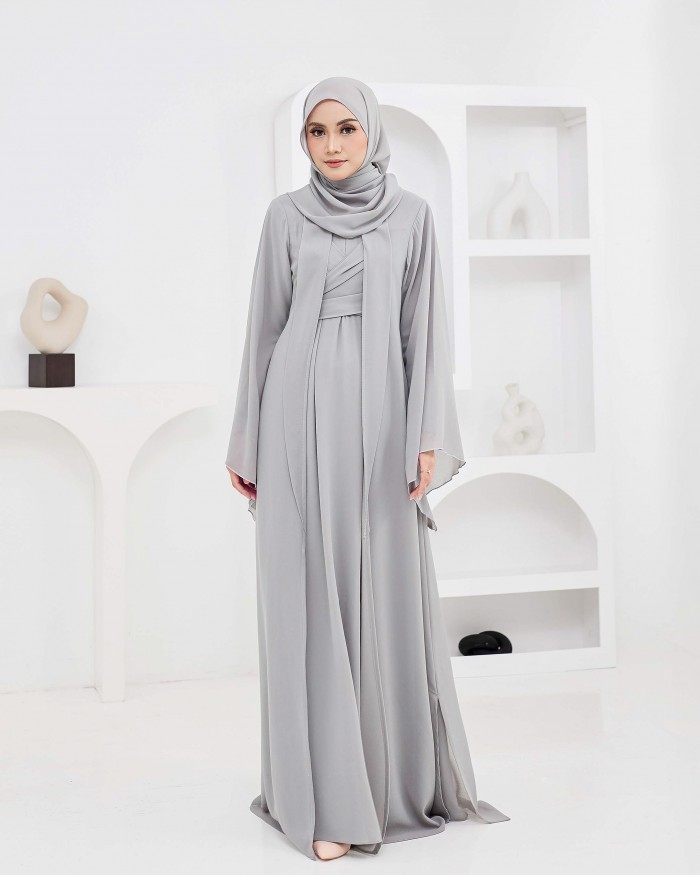 Larona Abaya - Light Grey