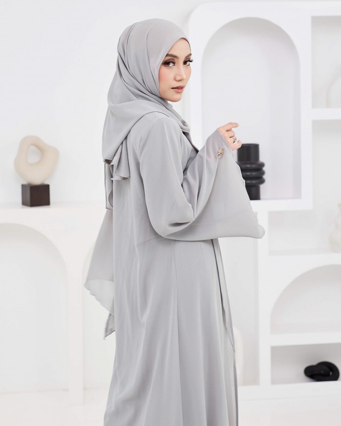 Larona Abaya - Light Grey