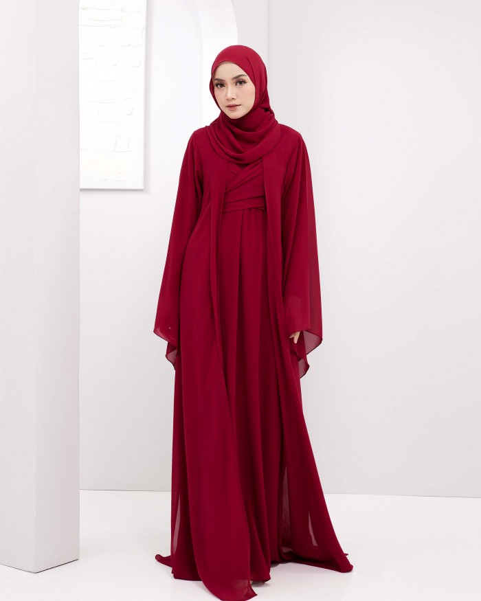 Larona Abaya - Maroon