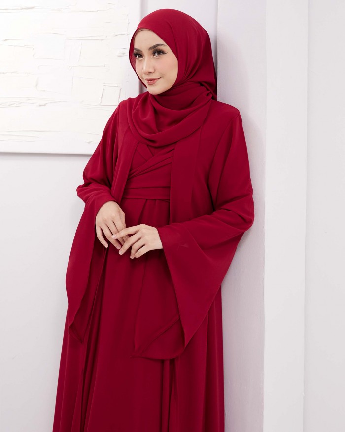 Larona Abaya - Maroon