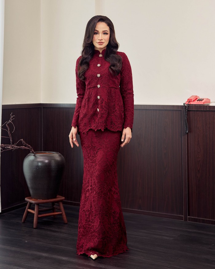 Jasmeen - Dark Maroon