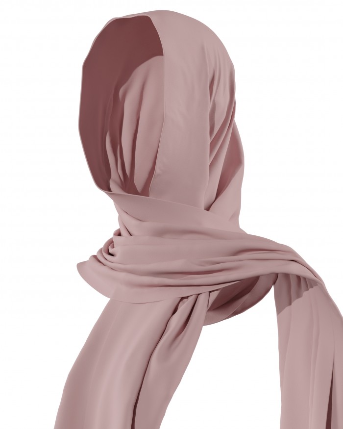 Plain Shawl - Mauve Rose