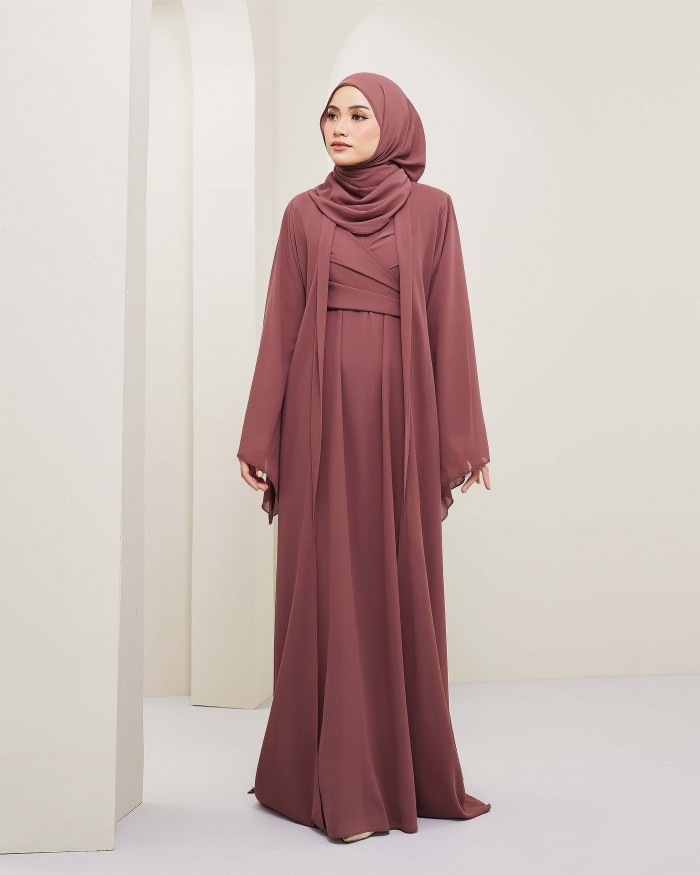 Larona Abaya - Medium Burgundy