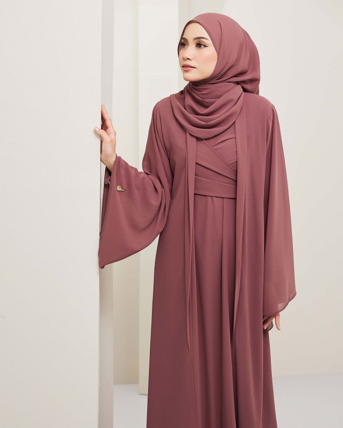 Larona Abaya - Medium Burgundy