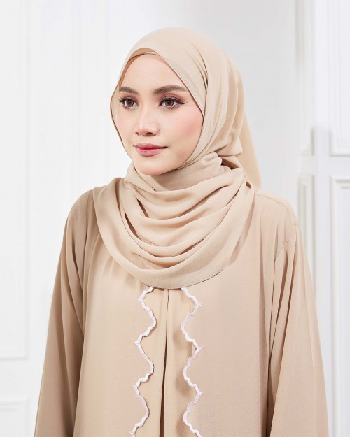 Plain Shawl - Mid Nude