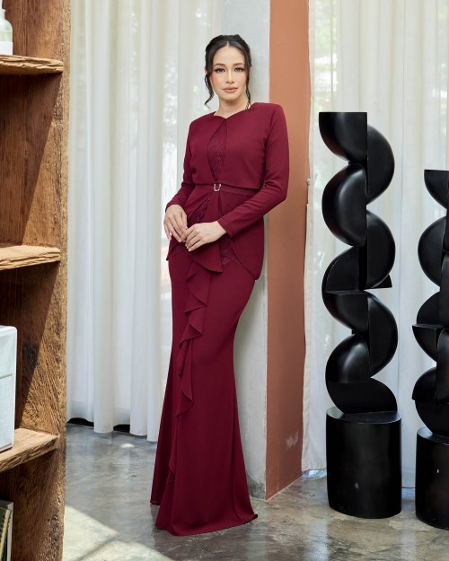 (PRE-ORDER) Leola - Burgundy Maroon