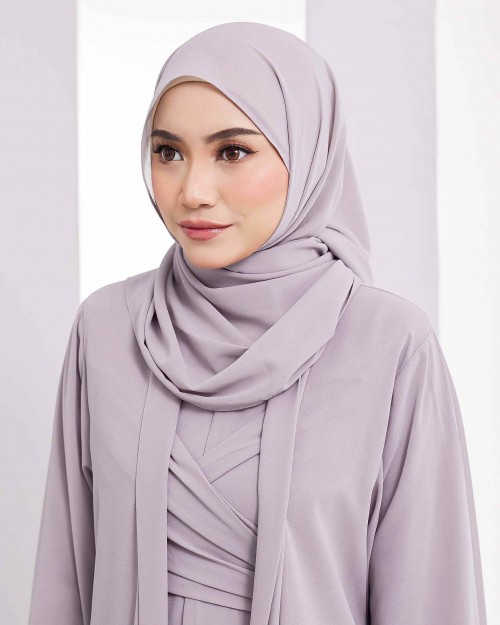 Plain Shawl - Silvery Grey