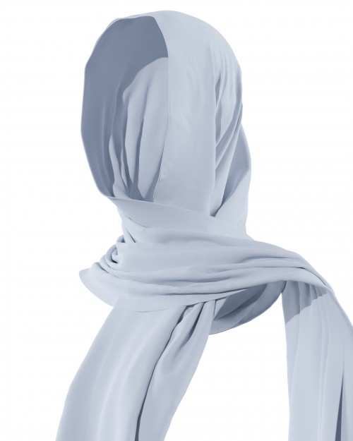 Plain Shawl - Soft Blue