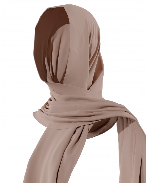 Plain Shawl - Taupe Brown