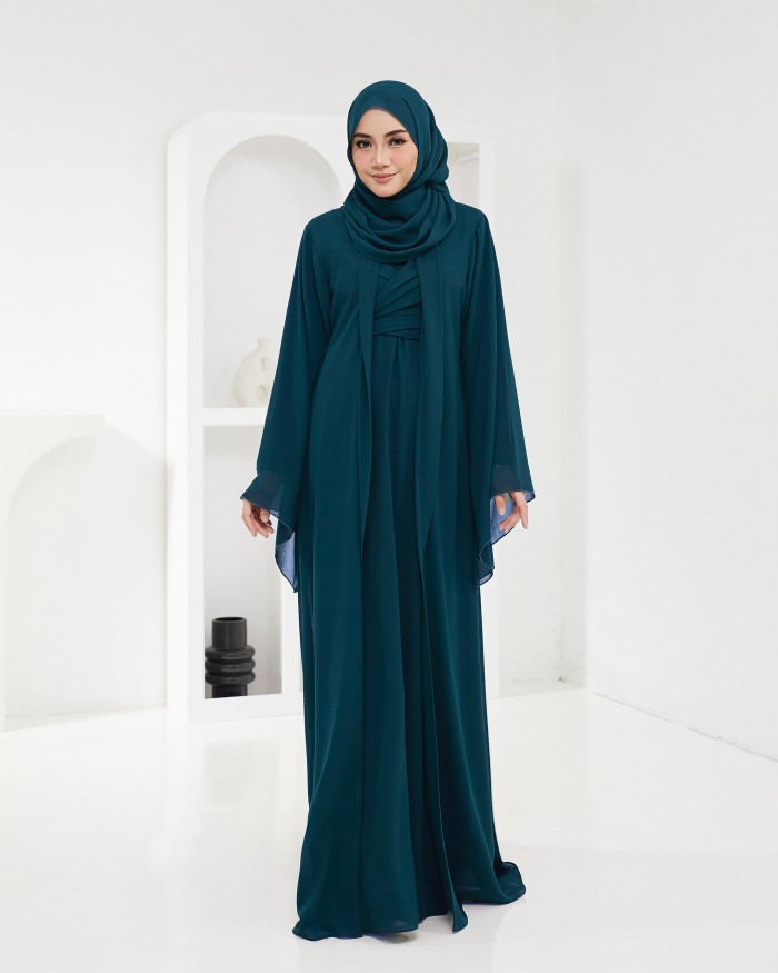 Larona Abaya - Teal Blue