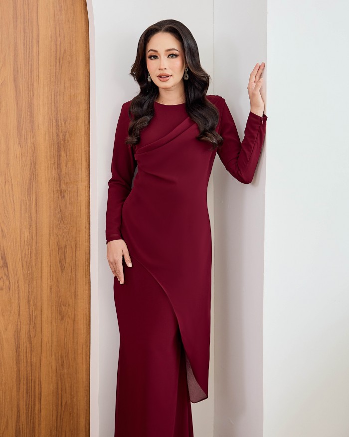 Elanna - Burgundy Maroon